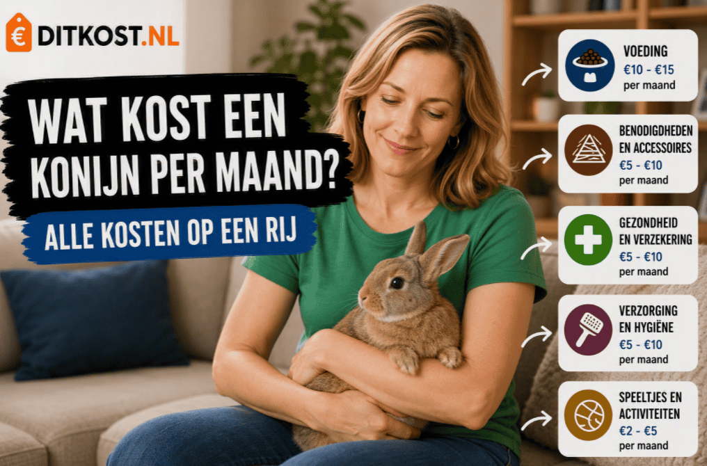 Wat kost een konijn per maand?