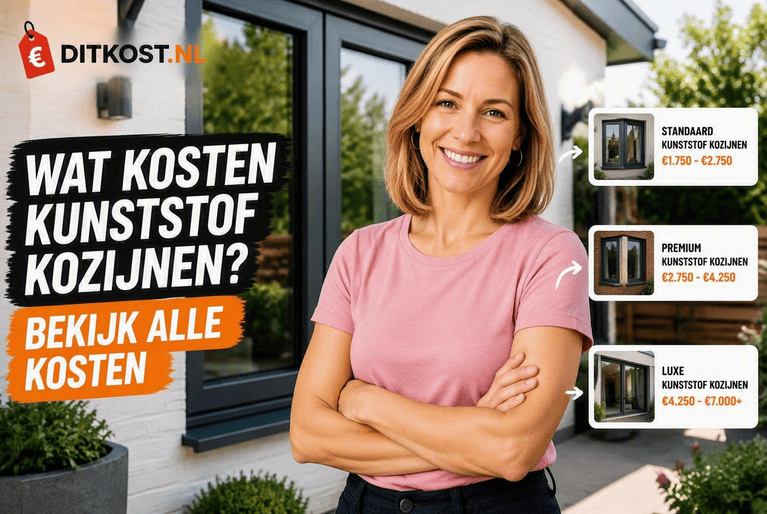 Wat kosten kunststof kozijnen met prijsvoorbeelden voor standaard, premium en luxe kunststof kozijnen.