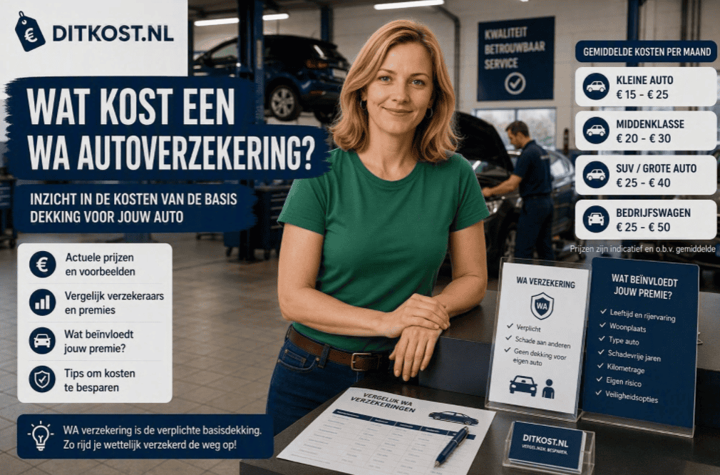Wat kost een WA autoverzekering?