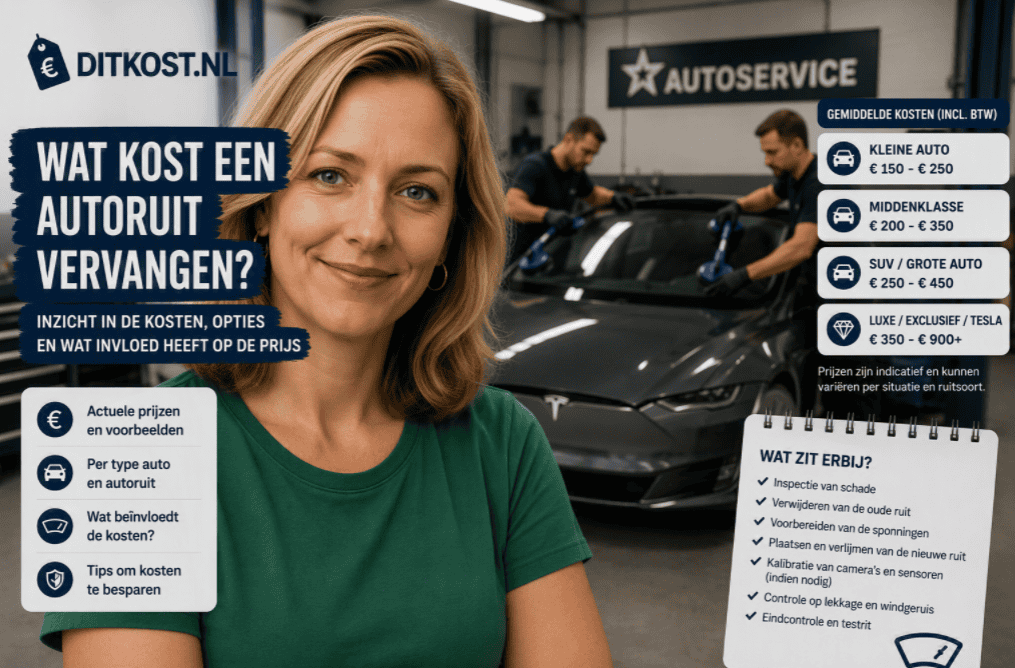 Wat kost een autoruit vervangen?