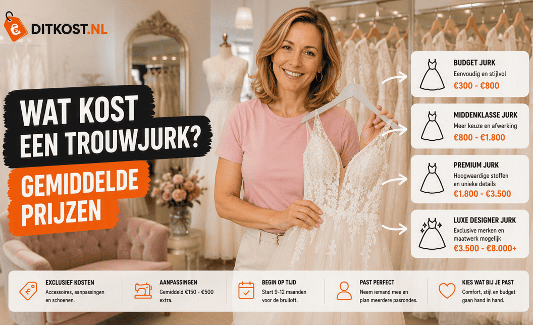 Wat kost een trouwjurk?