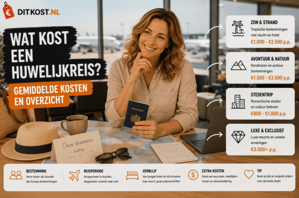 Wat kost een huwelijksreis?