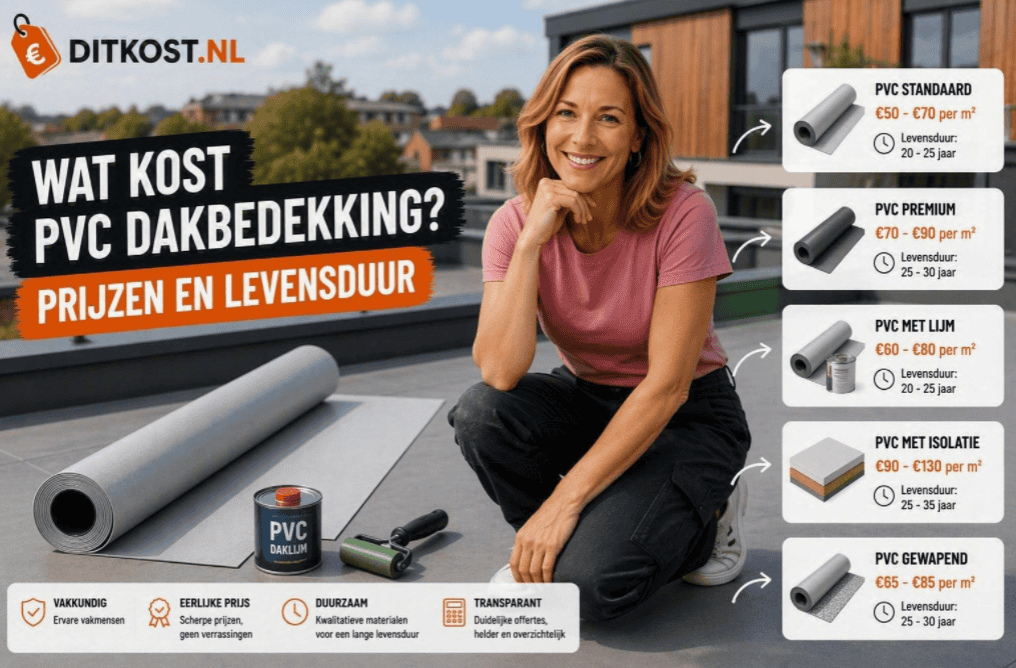 Wat kost PVC dakbedekking? Prijzen en levensduur