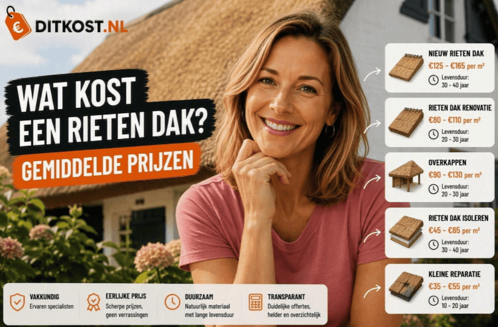 Wat kost een rieten dak? Gemiddelde prijzen