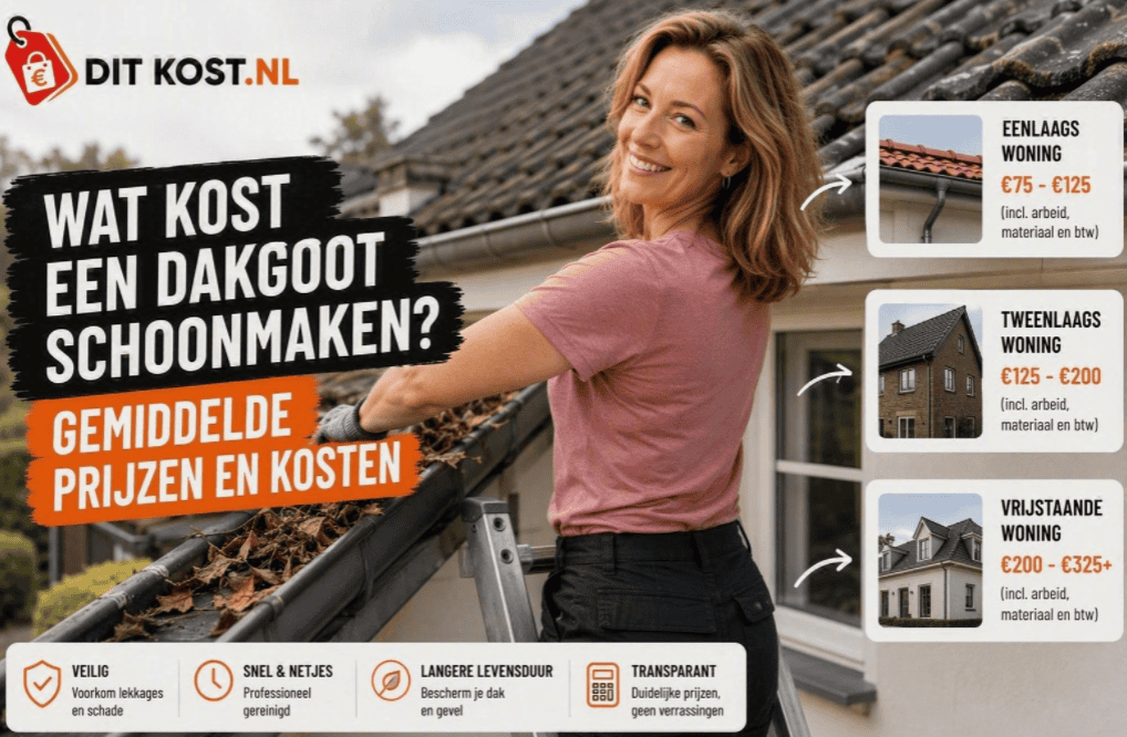 Wat kost een dakgoot schoonmaken?