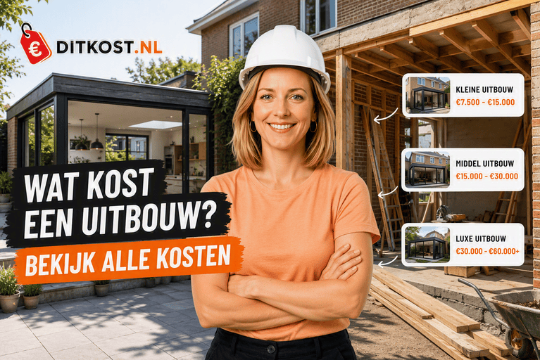 Wat kost een uitbouw met prijsvoorbeelden voor een kleine, middelgrote en luxe uitbouw aan een woning.