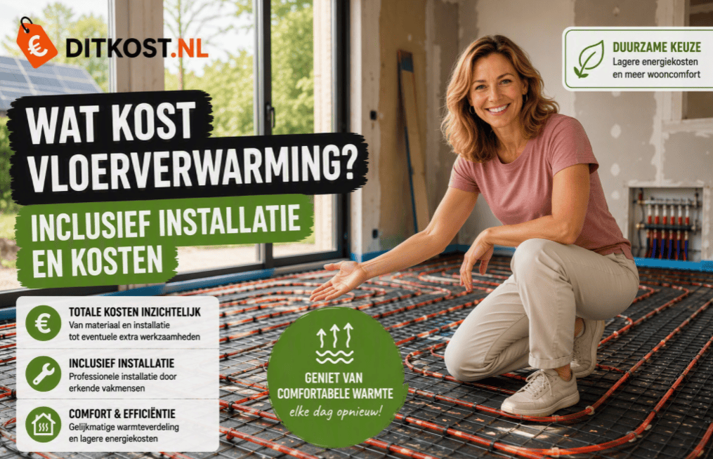 Wat kost vloerverwarming? Inclusief installatie en kosten