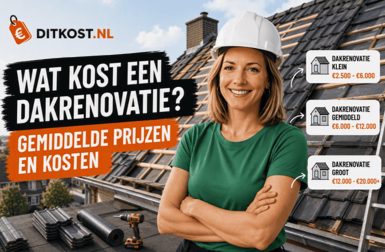 Wat kost een dakrenovatie? Overzicht van gemiddelde prijzen en kosten voor een dakrenovatie met verschillende renovatie-opties en prijsindicaties.