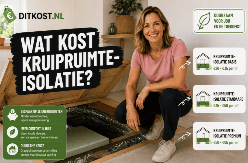 Wat kost kruipruimte-isolatie? Gemiddelde prijzen