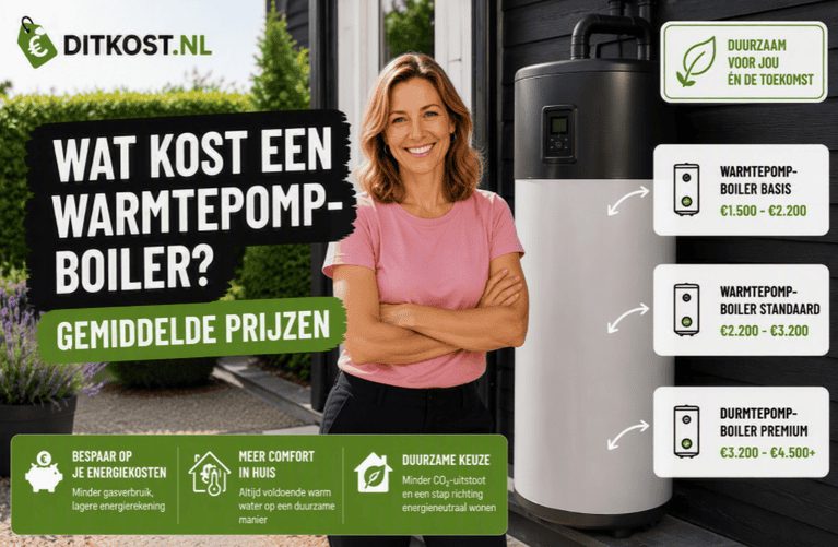 Wat kost een warmtepompboiler? Gemiddelde prijzen voor de aanschaf en installatie van een warmtepompboiler voor duurzaam warm water.