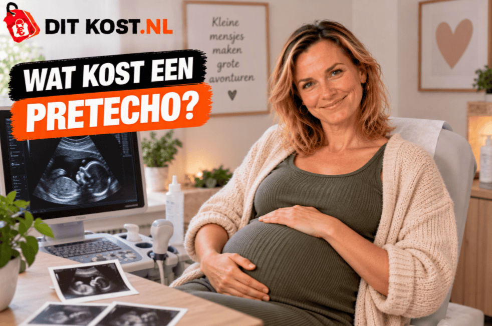 Wat kost een pretecho? Pretecho met echobeelden in een echopraktijk.