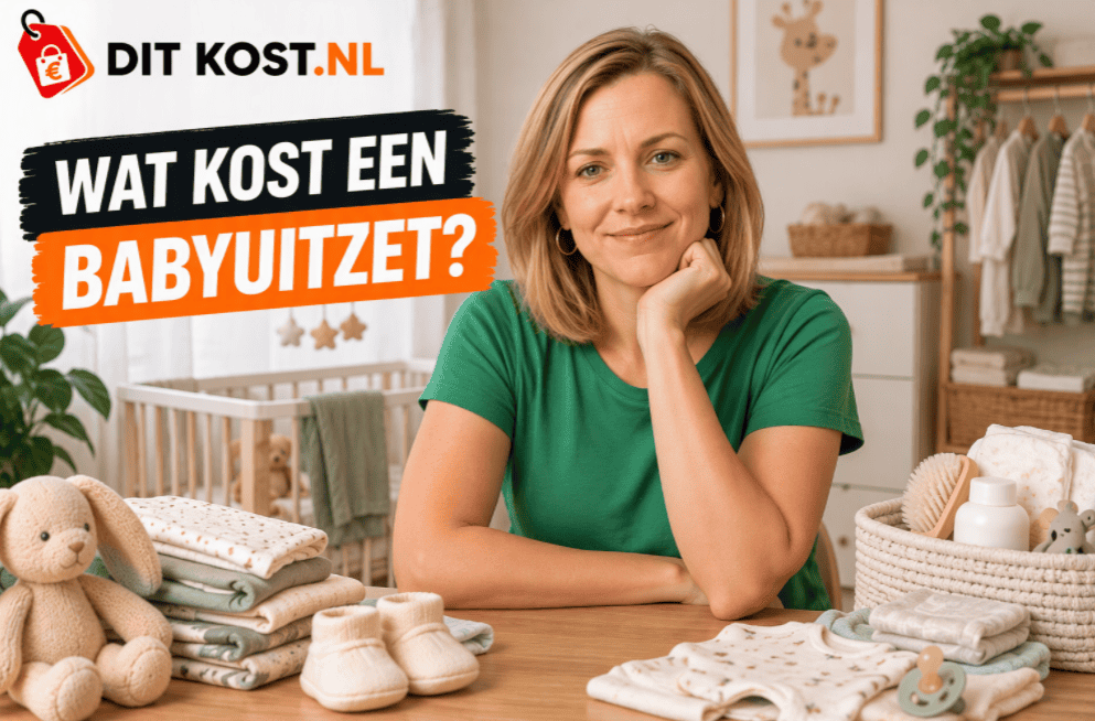Wat kost een babyuitzet? Complete babyuitzet met kleding en verzorgingsartikelen.