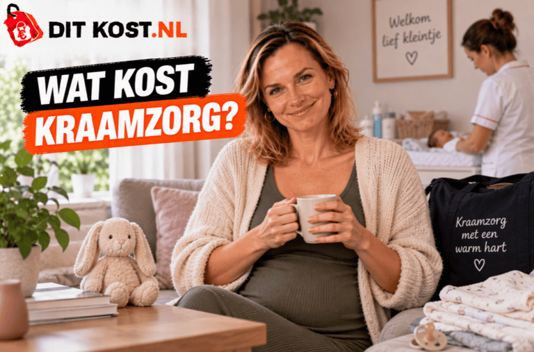 Wat kost kraamzorg? Kraamzorg in een huiselijke omgeving met pasgeboren baby.