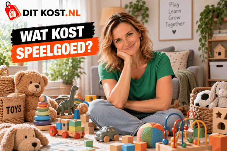 Wat kost speelgoed? Verschillende soorten speelgoed in een ingerichte speelkamer.