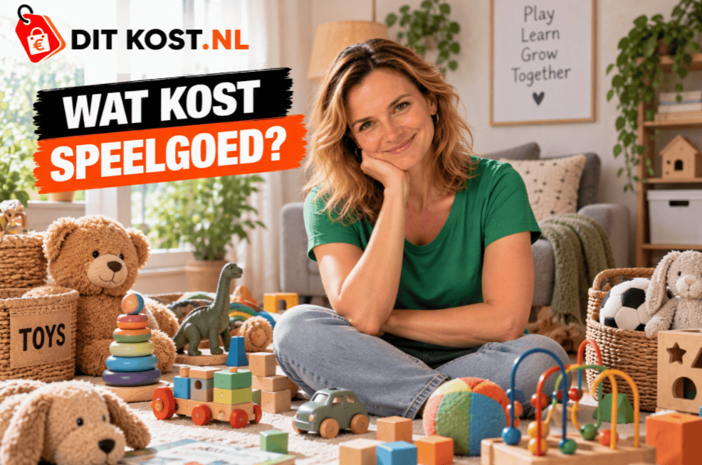 Wat kost speelgoed? Verschillende soorten speelgoed in een ingerichte speelkamer.