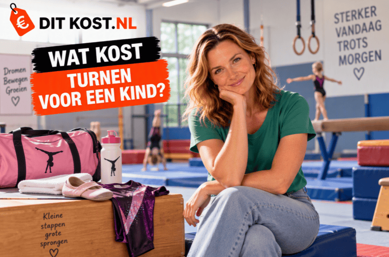 Wat kost turnen voor een kind? Turnkleding en benodigdheden in een turnzaal.