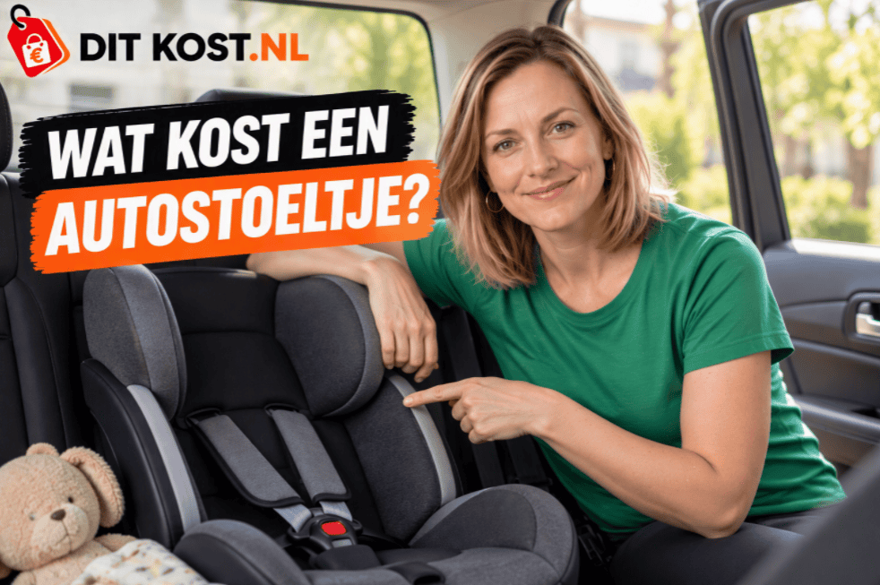 Wat kost een autostoeltje? Autostoeltje in een auto voor DitKost.nl.